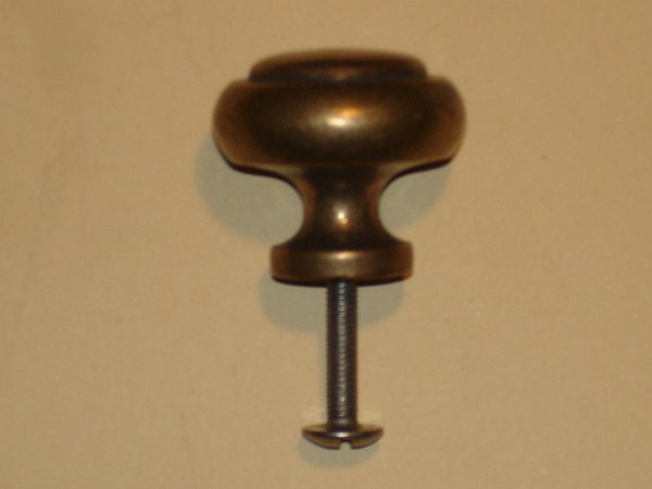 Möbelknopf Messing - Antik, Durchmesser 24 mm