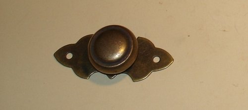 Möbelknopf Messing - Antik, Durchmesser 24 mm