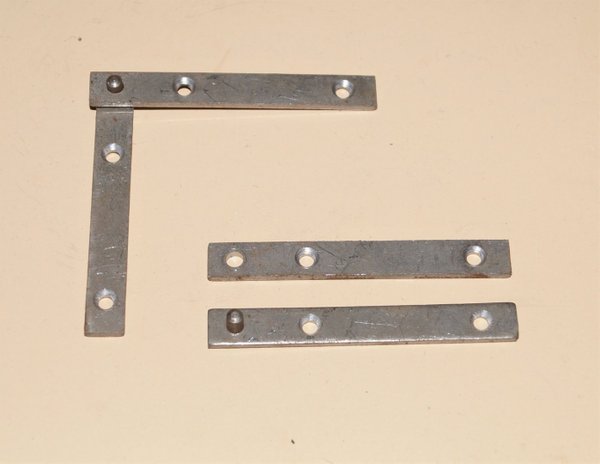 Zapfenband Set, 2 Stück für eine Tür,Länge 100 mm breite 10 mm